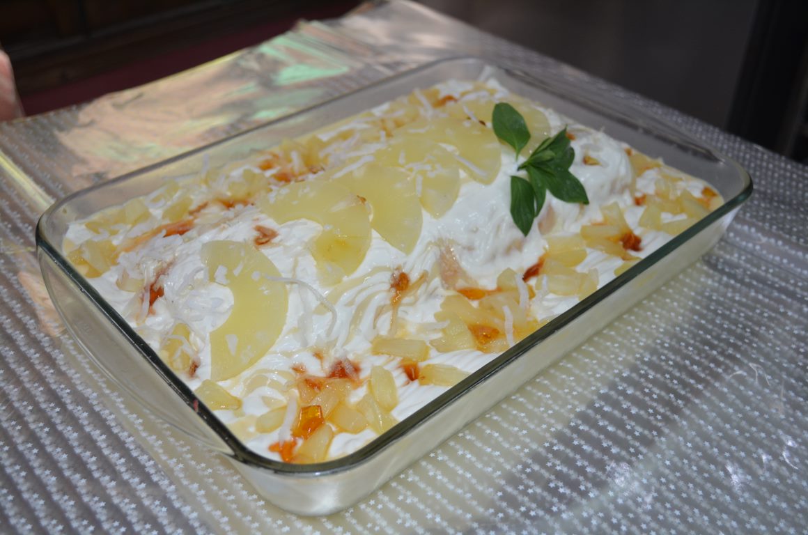 Pineapple Swiss Roulade