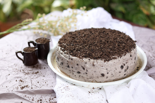 Cookies and Cream Tres Leches Cake: Oreo-infused sponge soaked in Tres Leches, topped with crunchy Oreo crumbs