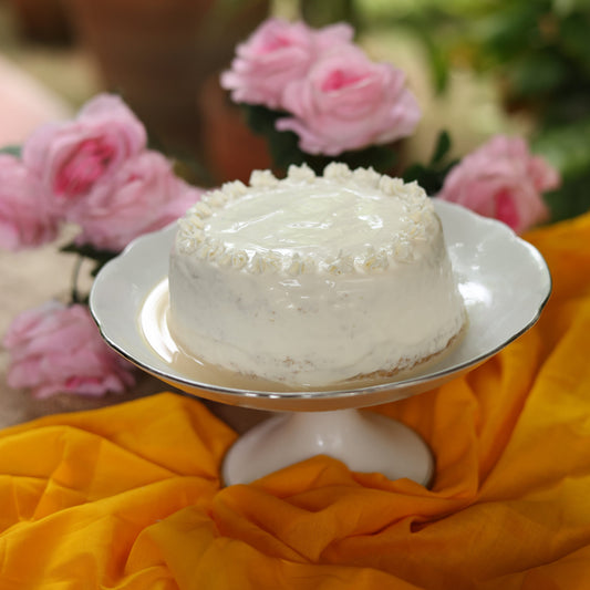 Sugar-Free Fresh Cream Tres Leches Cake: Freshly baked and soaked in our signature sugar-free Tres Leches blend, topped with layers of light, fresh cream for an indulgent treat.